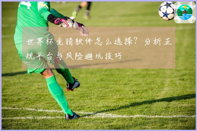 世界杯竞猜软件怎么选择？分析正规平台与风险避坑技巧